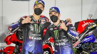 Dua pembalap Monster Energy Yamaha MotoGP, Fabio Quartararo dan Maverick Vinales. (Monster Energy Yamaha MotoGP)
