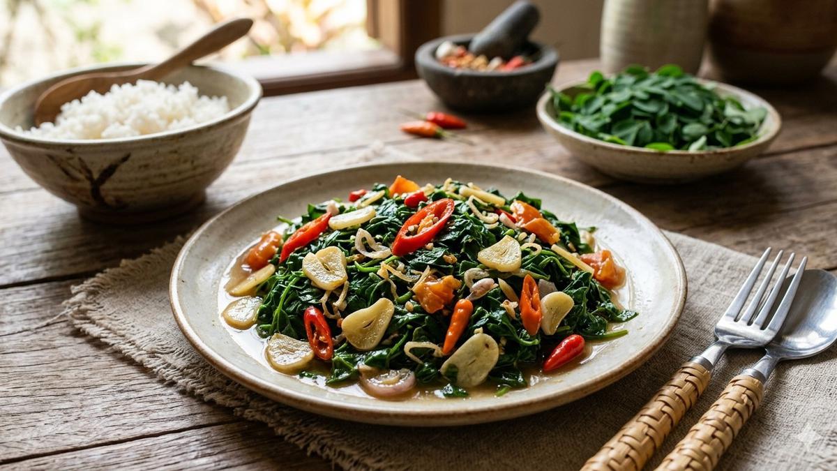 Resep Tumis Daun Kelor Bawang Putih, Menu Sederhana Kaya Nutrisi