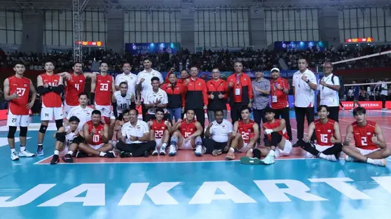 Panaskan Mesin Jelang Asian Games 2026, Timnas Voli Putra Indonesia Sikat Kamboja 3-0