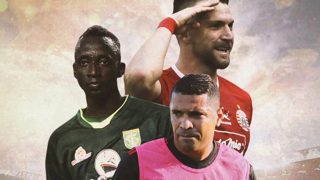 Ilustrasi - Eksekutor Penalti Sepak Bola Indonesia di Era Liga 1: Makan Konate, Marco Simic, Alberto Goncalves