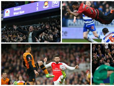 Inilah 10 foto terbaik putaran kelima Piala FA Inggris. (AFP/Reuters)