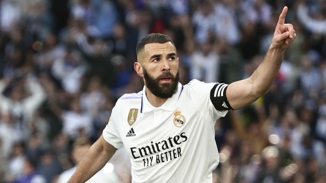 Foto: King Benzema Cetak Hattrick, Madrid Libas Real Valladolid Enam Gol