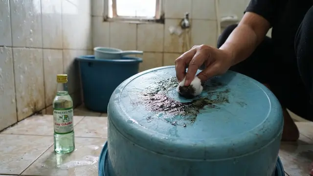 Minyak Kayu Putih untuk Kerak Membandel dan Lengket