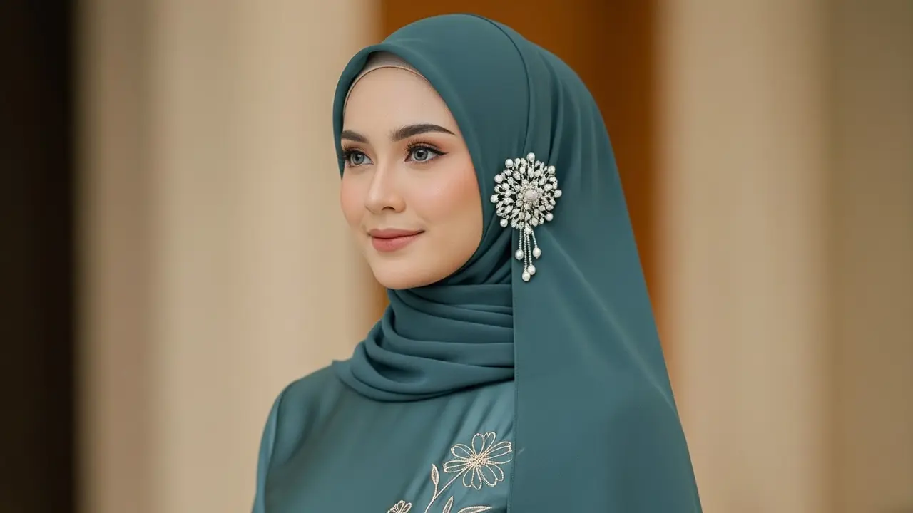 Mix and Match Hijab dan Gamis Syar’i