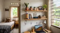 7 Ide Rak Gantung Tanpa Bor di Kamar, Hemat Ruang dan Kokoh
