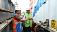 Dirjen Perhubungan Laut tinjau kesiapan penerapan penggunaan on-shore power supply di Pelabuhan Tanjung Priok