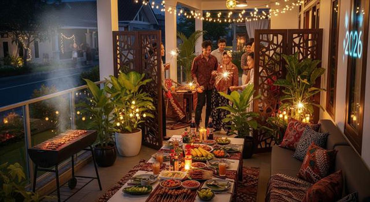 8 Desain Teras Sempit Tapi Luas untuk Acara BBQ Malam Tahun Baru 2026