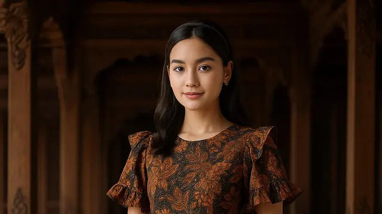 7 Model Dress Batik A-Line Kombinasi Brokat, Cocok untuk Tampil Ramping dan Anggun