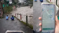 Jalan kebanjiran (TikTok/@si_balakasadut)