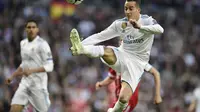 2. Lucas Vazquez - Pemain yang mampu tampil konsisten meski menjadi pemain cadangan di skuad Madrid. Sebelumnya ia ditebus oleh Espanyol degan mahar 500 ribu euro. (AFP/Lluis Gene)