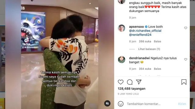 Unggahan Reni Effendi, istri dr. Richard Lee. (Foto: Instagram @renieffendi24)