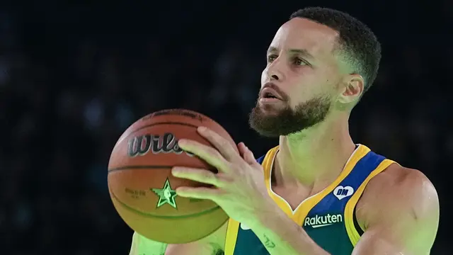 Foto: Adu Tepat Sasaran Steph Curry Vs Sabrina di Three Point Contest NBA All Star 2024