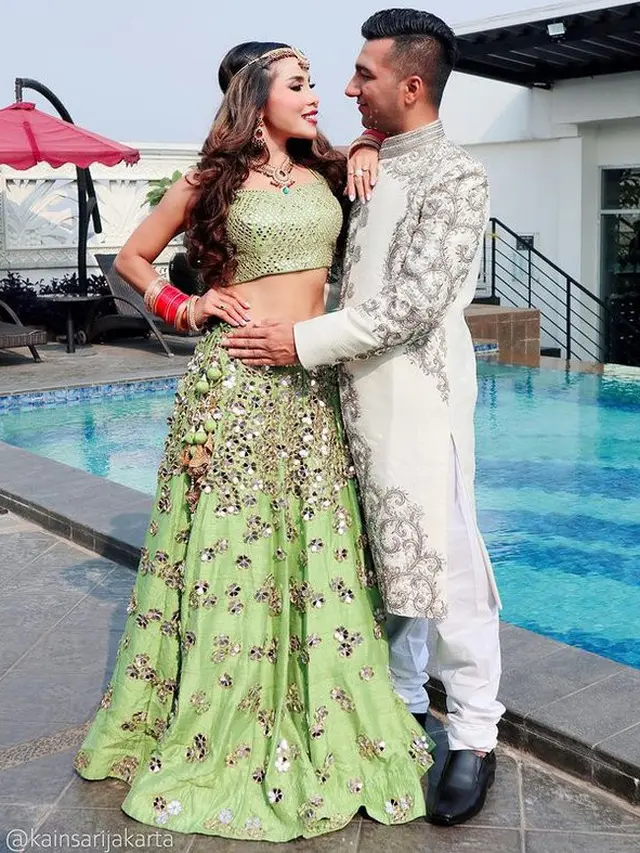 7 Pemotretan Prewedding Eva Belisima Mantan Istri Kiwil dengan Gaya India