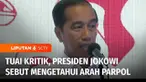 Presiden Joko Widodo menyebut dirinya mengetahui semua arah partai politik di Pilpres 2024. Pernyataan inipun menuai kritik. Di waktu yang sama, Partai Demokrat memilih untuk mendukung Prabowo Subianto di pilpres. Kita Diskusi.