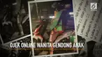 Potret ojek online wanita ini mengundang perhatian warganet. Pasalnya, ia mencari nafkah sambil menggendong anaknya yang masih kecil.
