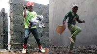 Viral, Video Kuli Bangunan Asal Demak Ini Jago Shuffle Dance