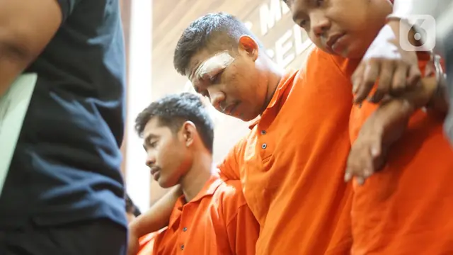 Wajah Empat Pelaku Begal Warteg