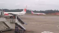 Penumpang Lion Air menangamuk di Bandara Internasional Hang Nadim, Batam.