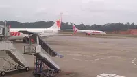 Pesawat Lion Air Tergelincir Saat Hujan Lebat dan Angin Kencang