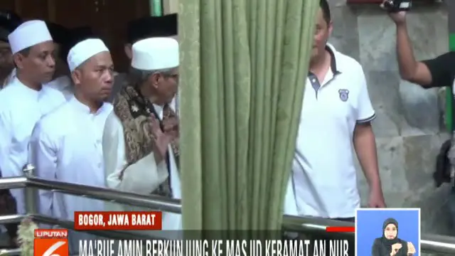 Ma’ruf Amin Ziarah ke Makam Habib Empang Bogor