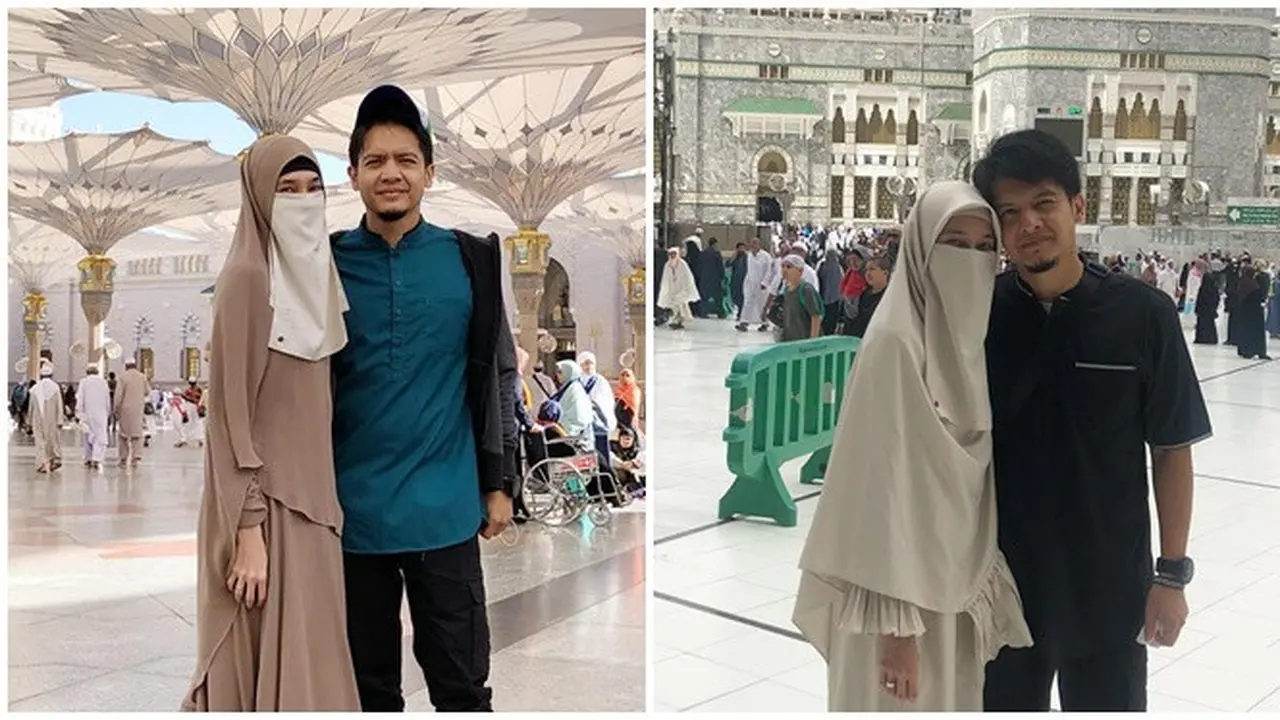 Perdana Puasa Sendiri, Ini 6 Kenangan Dhini Aminarti dan Dimas Seto Umroh Bareng
