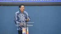 Kepala Perpusnas RI Muhammad Syarif Bando saat kegiatan Peningkatan Indeks Literasi Masyarakat (PILM), di auditorium Perpustakaan dan Galeri Kota Bogor, Selasa (29/8/2023). (Liputan6.com/ Dok Ist)