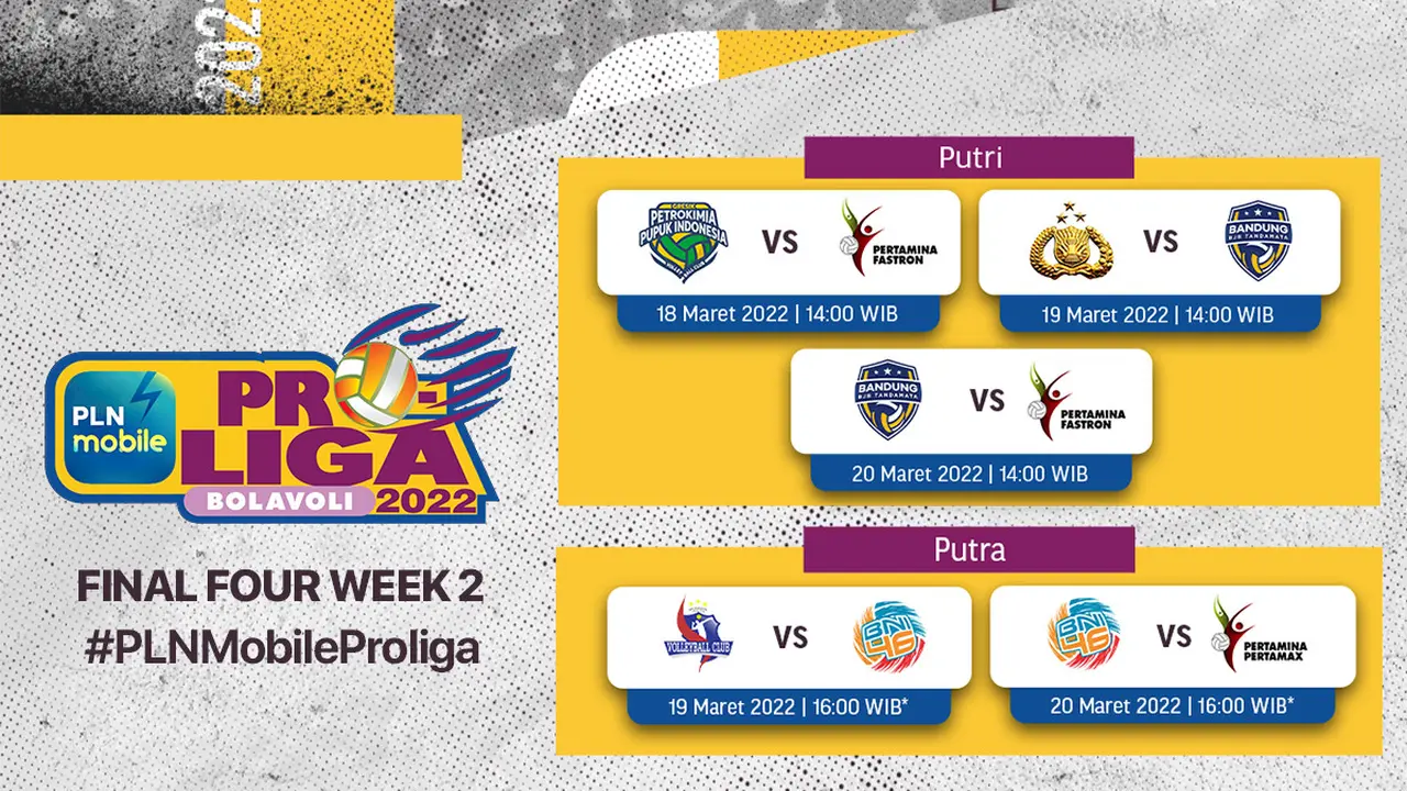 Jangan Lewatkan Streaming Proliga 2022 Final Four Seri Kedua, 18-20 Maret di Vidio