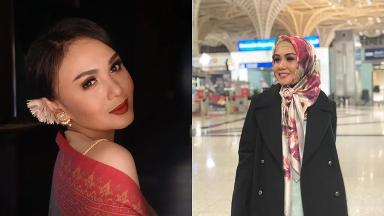 6 Pesona Yuni Shara saat Memakai Hijab, Cantik Maksimal