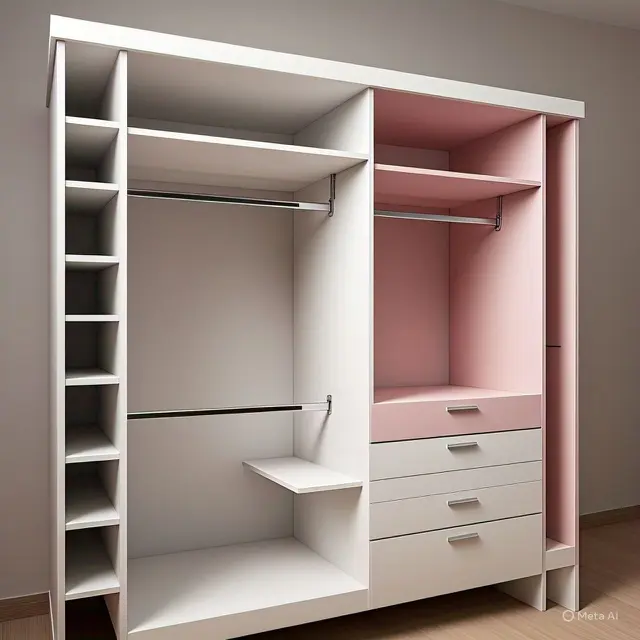 6 Kombinasi Warna Lemari Pakaian Unik 2025, Sudut Kamar Tidur Jadi Makin Cantik