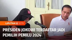 Presiden Joko Widodo dan ibu negara secara resmi telah terdaftar sebagai pemilih dalam Pemilu 2024. Hal ini setelah Presiden mengikuti proses pencocokan dan penelitian atau coklit data pemilih Pemilu 2024.
