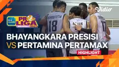 Berita Video, Highlights PLN Mobile Proliga 2023 antara Jakarta Bhayangkara Presisi Vs Jakarta Pertamina Pertamax pada Minggu (22/1/2023)