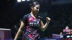 Pebulu tangkis tunggal putri Indonesia berperingkat 32 BWF, Ester NurumI Tri Wardoyo membuat kejutan pada hari pertama babak 32 besar turnamen bulu tangkis Indonesia Open 2024 dengan mengalahkan wakil Jepang berperingkat 16 BWF, Nozomi Okuhara di Istora Senayan, Jakarta, Selasa (4/6/2024). Menang dua game langsung 21-17, 21-16, Ester melaju mulus ke babak 16 besar untuk menantang unggulan ke-6 asal China, Wang Zhi Yi. (Bola.com/M Iqbal Ichsan)