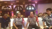 Kapolda Metro Jaya memantau persiapan debat Cagub DKI 2017. (Liputan6.com/Muhammad Radityo Priyasmoro)