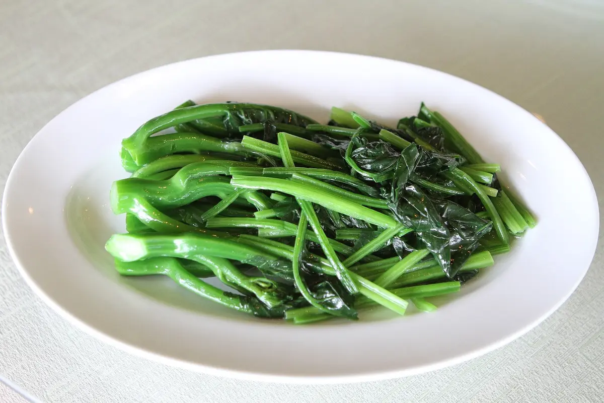 Ilustrasi resep masakan, kangkung