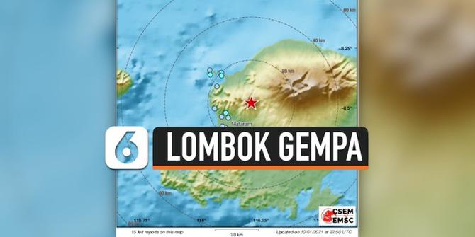 VIDEO: Lombok Kembali Diguncang Gempa Magnitudo 5,7