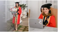 Penyanyi Ify Alyssa berhasil wisuda secara virtual dari Universitas Pelita Harapan. (Sumber: Instagram/@ifyalyssa)