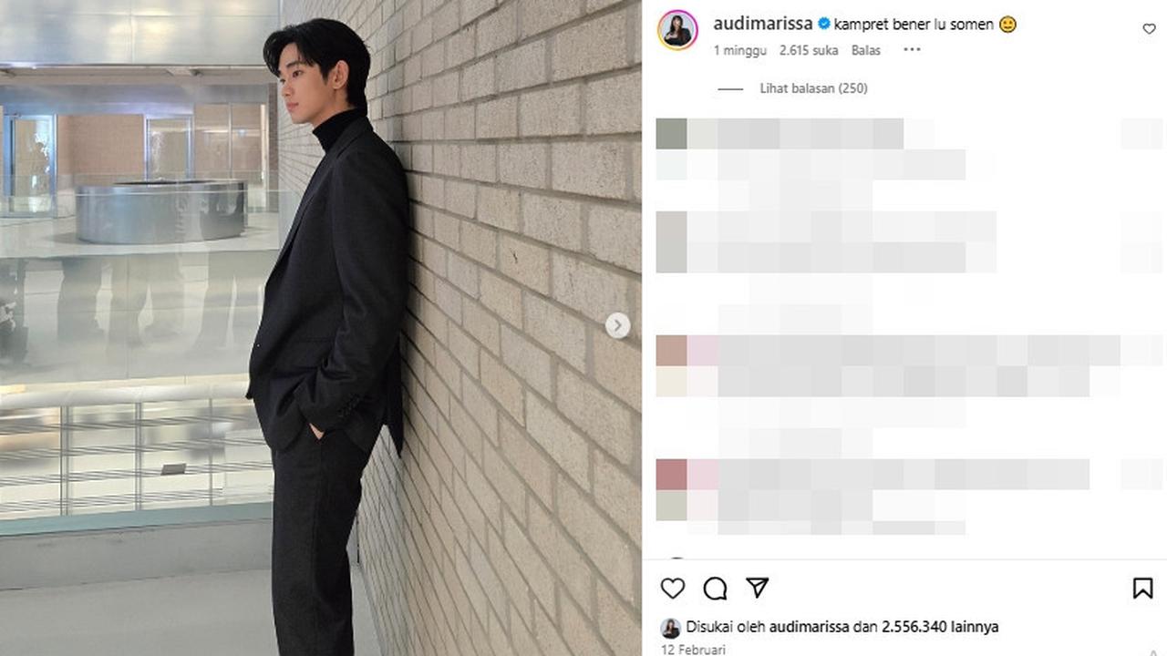 Dulu Ngefans Berat, Kini Audi Marissa Terlihat Meralat Komentar-komentarnya di Instagram Kim Soo Hyun