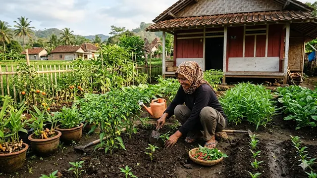 Cara Hidup Hemat ala Orang Desa (Foto: Gemini AI)