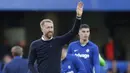 Hasil ini membuat Chelsea kini berada di posisi keempat klasemen Premier League 2022/2023 dengan 16 poin. The Blues mulai terlihat nyaman dengan ide sepak bola baru yang dibawa manajer Graham Potter. (AP/David Cliff)