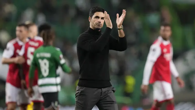 Foto: Sporting CP Tahan Laju Arsenal pada Laga 16 Besar Liga Europa