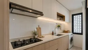 6 Ide Dapur Kecil yang Tetap Kering Meski Area Cucinya Menyatu, Tata Letaknya Efisien