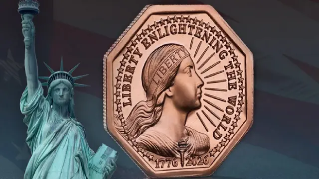 Potongan Patung Liberty Dijual Jadi Koin Edisi Spesial HUT ke-250 Amerika Serikat