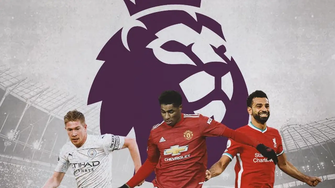 Premier League - Kevin De Bruyne, Marcus Rashford, Mohamed Salah