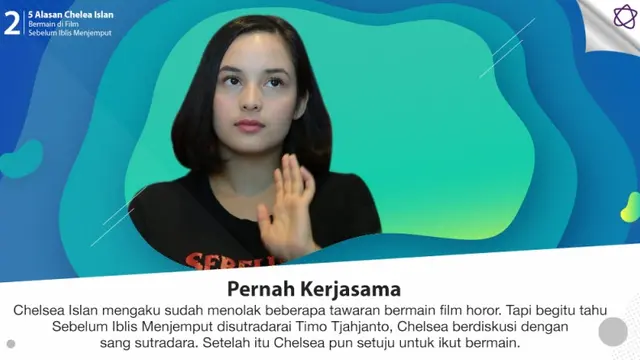 [Bintang] 5 Alasan Chelea Islan Bermain di Film Sebelum Iblis Menjemput