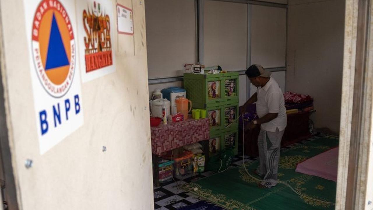Warga Tanah Datar Sambut Hunian Sementara BNPB Pasca Bencana Tanah Bergerak