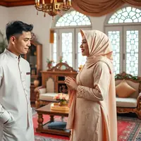 ucapan minta maaf lebaran ke pacar ©Ilustrasi dibuat AI