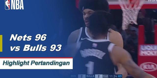 Cuplikan Hasil Pertandingan NBA : Nets 96 vs Bulls 93