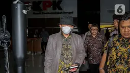 Sekitar tujuh jam, Pius Lustrilanang diperiksa penyidik KPK. (Liputan6.com/Angga Yuniar)