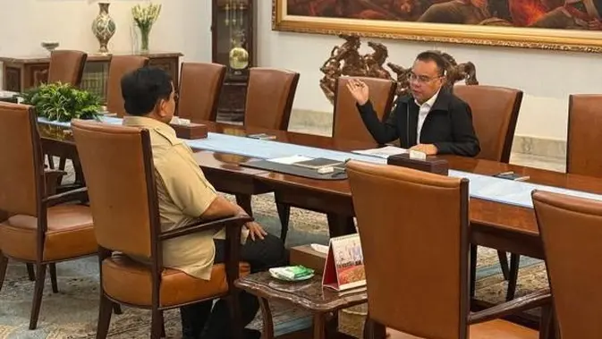 Kala Prabowo Subianto dan Dasco Bicara 4 Mata di Istana Merdeka, Ini yang Dibahas