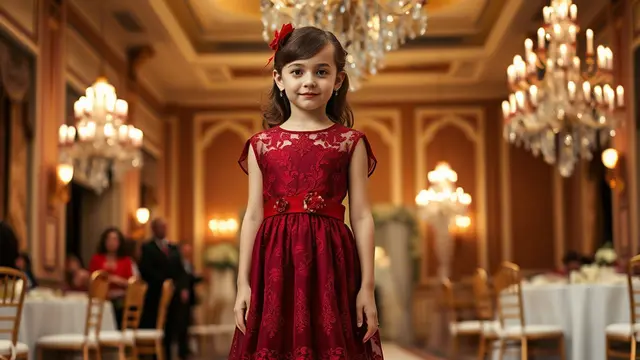 Model Baju Pesta Anak Brokat